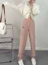 Coco 8011 Windproof space Pants for women 2022 Winter thickened sweatpants made of tweed, strapless, elastic waist casual sport pants Application Scenario